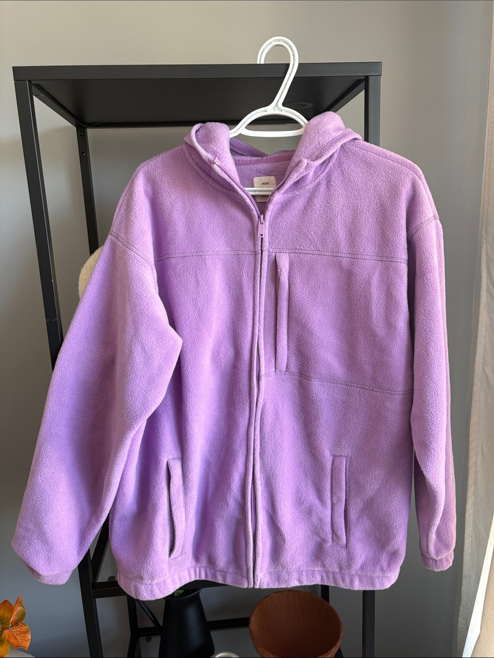 104 Woman’s Lavender Fleece Zip Hoodie